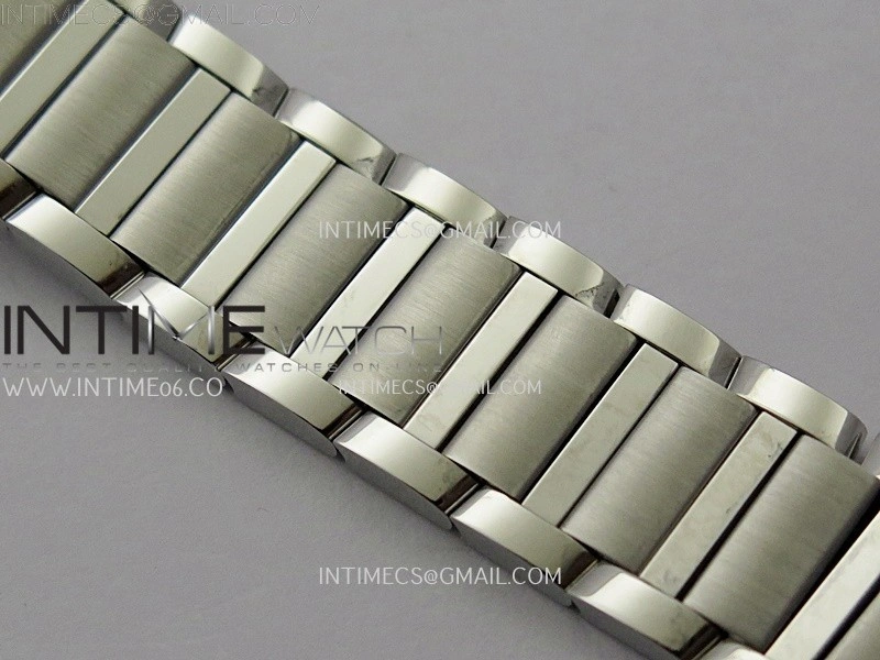 Tank Francaise Ladies 21.2mm SS 8848F 1:1 Best Edition Silver Dial on SS Bracelet Ronda Quartz V2